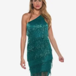 Spark Night Party Dress Green
